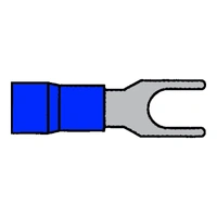 Gaffelsko blå - 6,4mm 100 stk